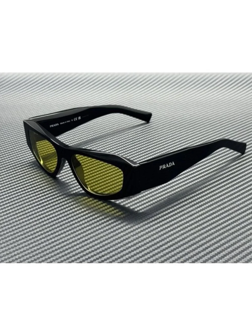 New PRADA Men Black Sunglasses 52-17-145